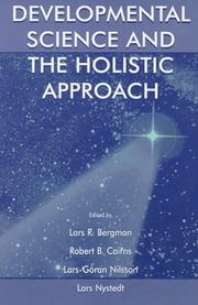Cover of Developmental science and the holistic approach by Lars R. Bergman