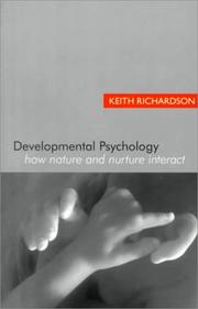 Cover of Developmental Psychology by Keith Richardson
