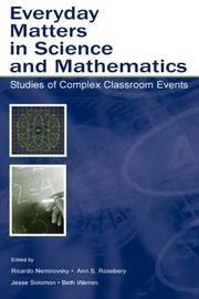 Front cover of Everyday matters in science and mathematics by Ann S. Rosebery