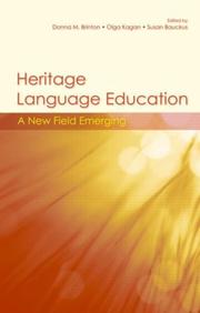 Cover of Heritage language education by Donna Brinton