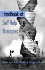 Front cover of Handbook of self-help therapies by Patti Lou Watkins