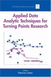 Cover of Applied Data Analytic Technique for Turning Points Research (Multivariate Applications) by Patricia Cohen