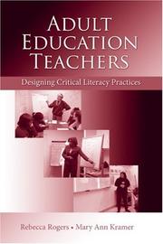 Front cover of Adult education teachers by Rogers, Rebecca.