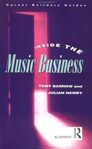 Cover of Inside the Music Business (Blueprint) by Tony Barrow