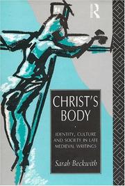 Front cover of Christ's Body by Sarah Beckwith