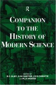 Front cover of Companion to the History of Modern Science by R. C. Olby