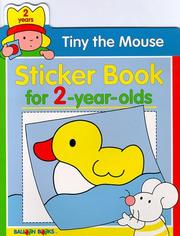 Front cover of Tiny The Mouse Sticker Book For 2-Year Olds (Balloon) by Balloon Books