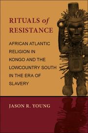 Front cover of Rituals of resistance by Jason R. Young