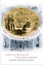 Cover of Why Confederates Fought by Aaron Sheehan-Dean