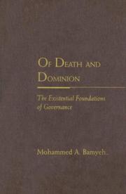 Cover of Of Death and Dominion by Mohammed A. Bamyeh