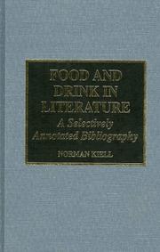 Cover of Food and drink in literature by Norman Kiell