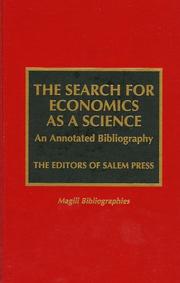 Front cover of The Search for Economics as a Science by Lynn Turgeon