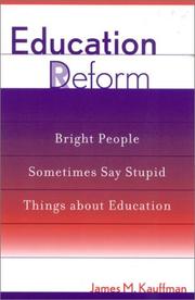 Front cover of Education Deform by James M. Kauffman