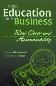 Front cover of Public education as a business by Myron Lieberman