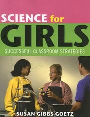 Front cover of Science for Girls by Goetz Susan