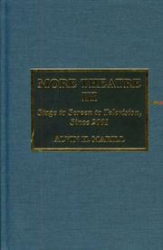 Cover of More Theatre III by Alvin H. Marill