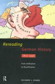 Cover of Rereading German history by Sir Richard J. Evans FBA FRSL FRHistS