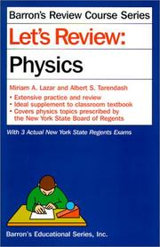 Front cover of Barron's Regents Power Pack: Physics : Barron's Regents Exams and Answers by Miriam A. Lazar