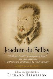 Cover of Regrets by Joachim Du Bellay