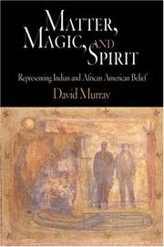 Cover of Matter, magic, and spirit by David Murray - undifferentiated