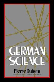 Cover of German science by Pierre Maurice Marie Duhem