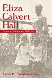 Cover of Eliza Calvert Hall by Lynn E. Niedermeier