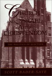 Front cover of Church and Israel After Christendom by Scott Bader-Saye
