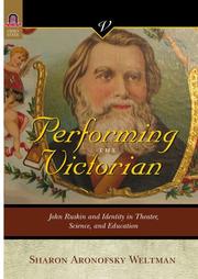 Front cover of PERFORMING THE VICTORIAN by SHARON ARONOFSKY WELTMAN