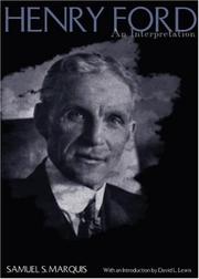Front cover of Henry Ford by Samuel S. Marquis
