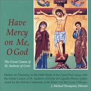 Front cover of Have Mercy on Me, O God by Ill.) Schola Cantorum St. Peter's in the Loop (Church : Chicago