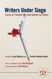 Front cover of Writers Under Siege by Lucy Popescu
