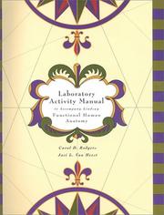 Front cover of Lab Manual to accompany Functional Human Anatomy by Carol D., Ph.D. Rodgers