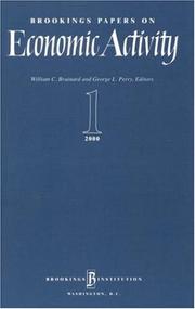 Front cover of Brookings Papers on Economic Activity 2000 by William C. Brainard