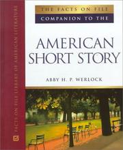 Front cover of The Facts on File companion to the American short story by Abby H. P. Werlock