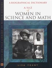 Front cover of A to Z of women in science and math by Lisa Yount