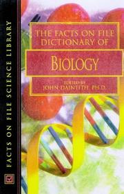Front cover of The Facts on File dictionary of biology by Unknown