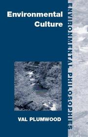 Front cover of Environmental Culture by Val Plumwood