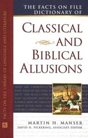 Cover of The Facts on File dictionary of classical and biblical allusions by Martin H. Manser