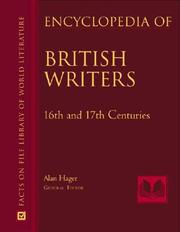Front cover of Encyclopedia of British Writers by Alan Hager