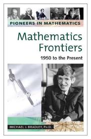 Cover of Mathematics frontiers by Bradley, Michael J.