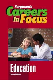 Front cover of Education (Ferguson's Careers in Focus) by Ferguson Publishing Company
