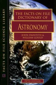 Front cover of The Facts on File dictionary of astronomy by John Daintith