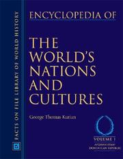 Cover of Encyclopedia of the World's Nations And Cultures by Kurian, George Thomas.