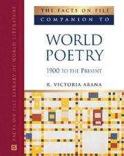 Cover of The Facts on File Companion to World Poetry, 1900 to the Present (Companion to Literature) by R. Victoria Arana