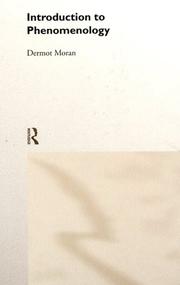 Cover of Introduction to Phenomenology by Dermot Moran
