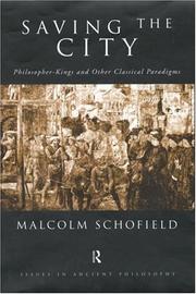 Cover of Saving the city by Malcolm Schofield