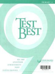 Front cover of Test Best on the Stanford Achievement Test Primary 3 (Test Best) by Unknown