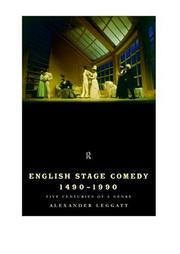 Cover of English stage comedy, 1490-1990 by Alexander Leggatt