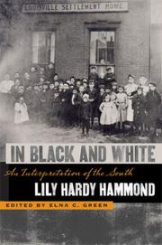 Front cover of In black and white by Lily Hardy Hammond
