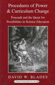 Front cover of Procedures of power and curriculum change by David W. Blades